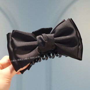 大号双面缎面蝴蝶结抓夹学生碎发抓夹在逃公主头顶发抓夹公主头纱