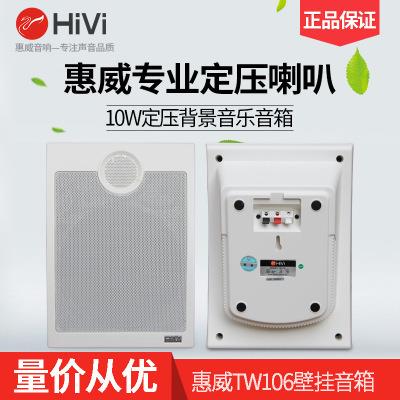Hivi/惠威TW106壁挂音箱10W教室音响公共广播挂壁喇叭背景音乐