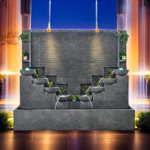 简约现代流水墙喷泉室内水幕墙叠瀑布装饰景观干燥加湿器落地摆件,基础建材,脚轮/万向轮,淘宝优惠券,粉丝福利购,淘宝优惠卷