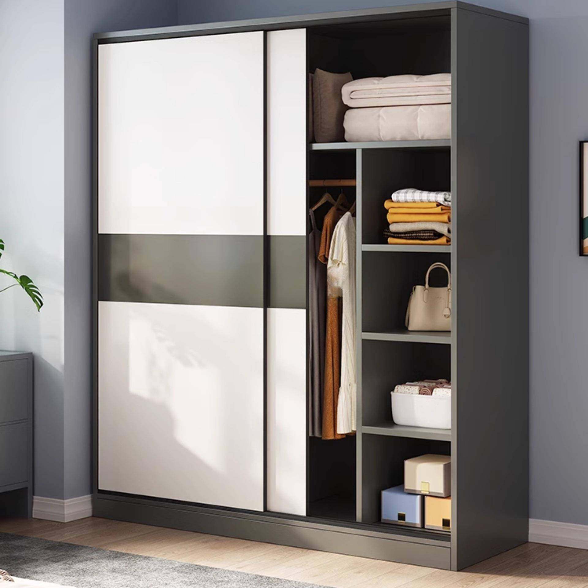 推拉门衣柜家用卧室出租房经济型简易柜子结实耐用实木质儿童衣橱,电子/电工,接线端子,淘宝优惠券,粉丝福利购,淘宝优惠卷