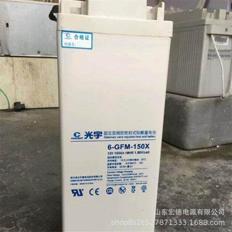光宇狭长型蓄电池12V100AH6-GFM-100X/B通信室外基站用耐低温