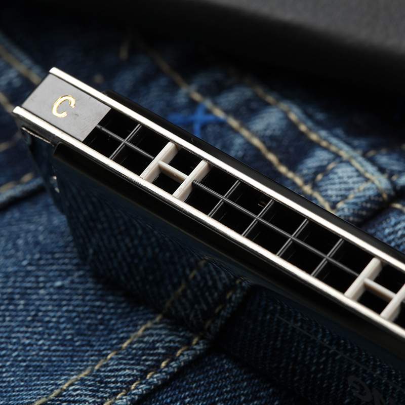 孔声24孔黑色复音口琴 KS-2403GM成人演奏初学练习乐器口琴