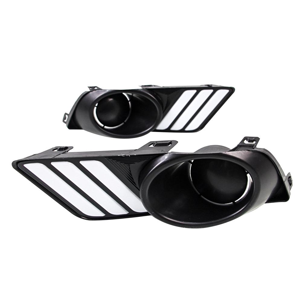 适用于2017年HD竞瑞带黄光双色导光日间行车灯专车专用