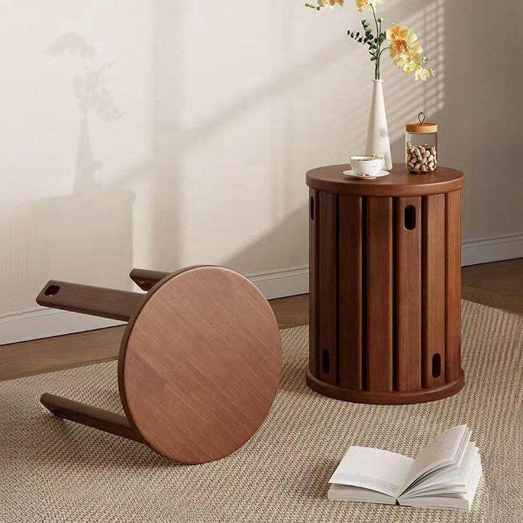 实木凳子可叠放家用叠叠乐凳餐桌凳加厚圆凳组合移动边几带万向B&,电子/电工,接线端子,淘宝优惠券,粉丝福利购,淘宝优惠卷