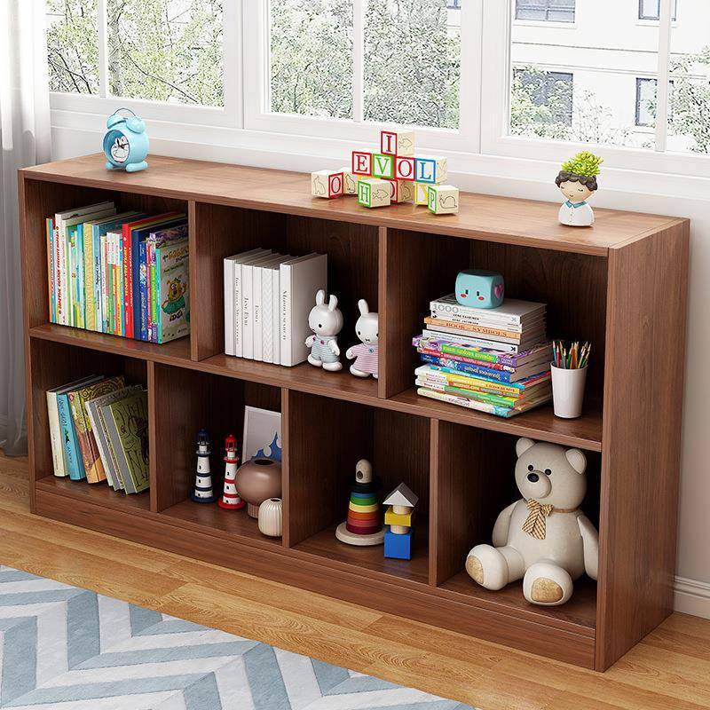 书柜整面墙简易书架家用靠墙转角自由组合格子柜落地收纳柜储物柜