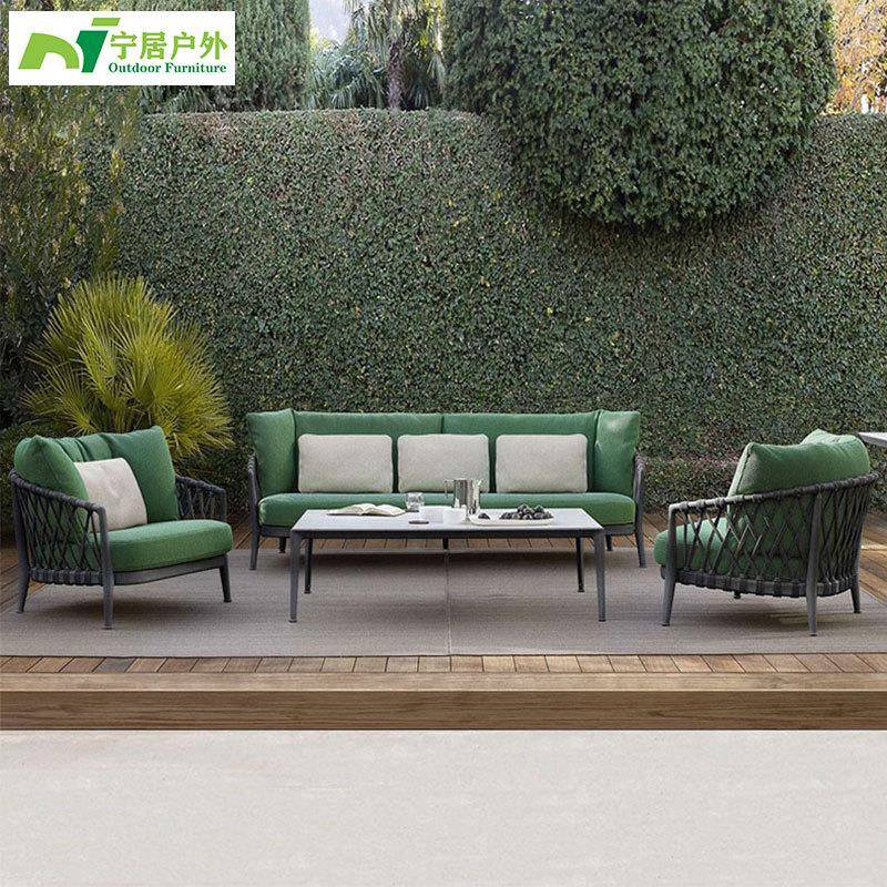 北欧户外沙发设计师藤椅沙发单人椅阳台藤编沙发室外庭院民宿家具