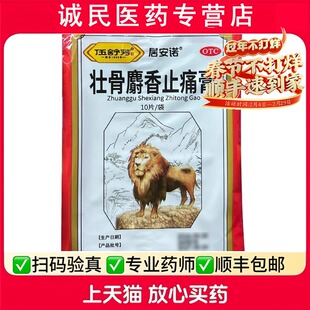居安诺 壮骨麝香止痛膏 7cm*10cm*10片/袋用于风湿 肌肉痛 扭伤