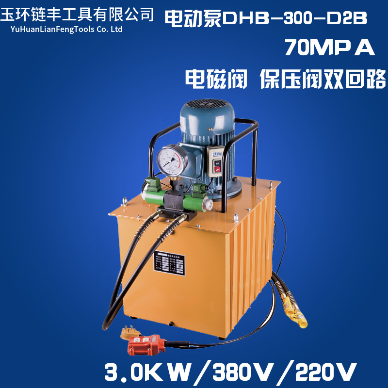 DHB300-D2B电动液压泵带双电磁阀 液压泵站,油压机 双回路液压机