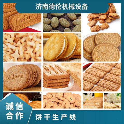 粗粮DL400酥性饼干成套机器 成本低升温快饼干机 全不锈钢饼干机