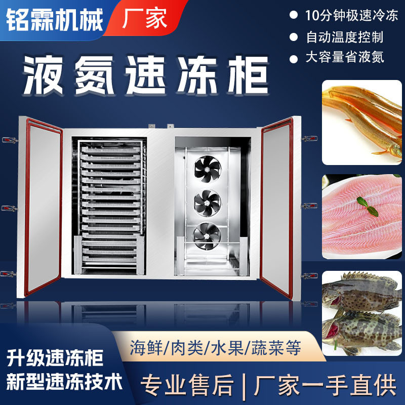 包子馒头水饺速冻柜 立式商用低温冷冻设备 榴莲液氮速冻柜