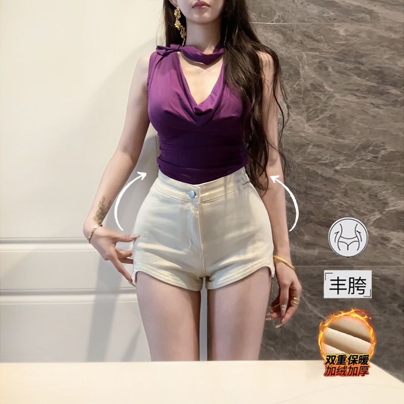 爆款短裤高腰丰胯热裤