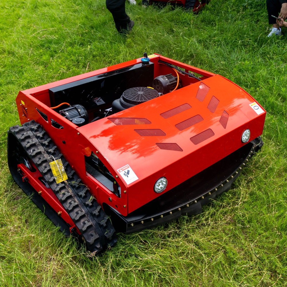 混合动力遥控割草机 茶园山坡农场除草机 22马力履带家用碎草机