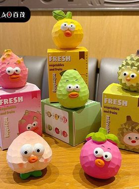 摆件创意山竹百茂爆眼树脂原创