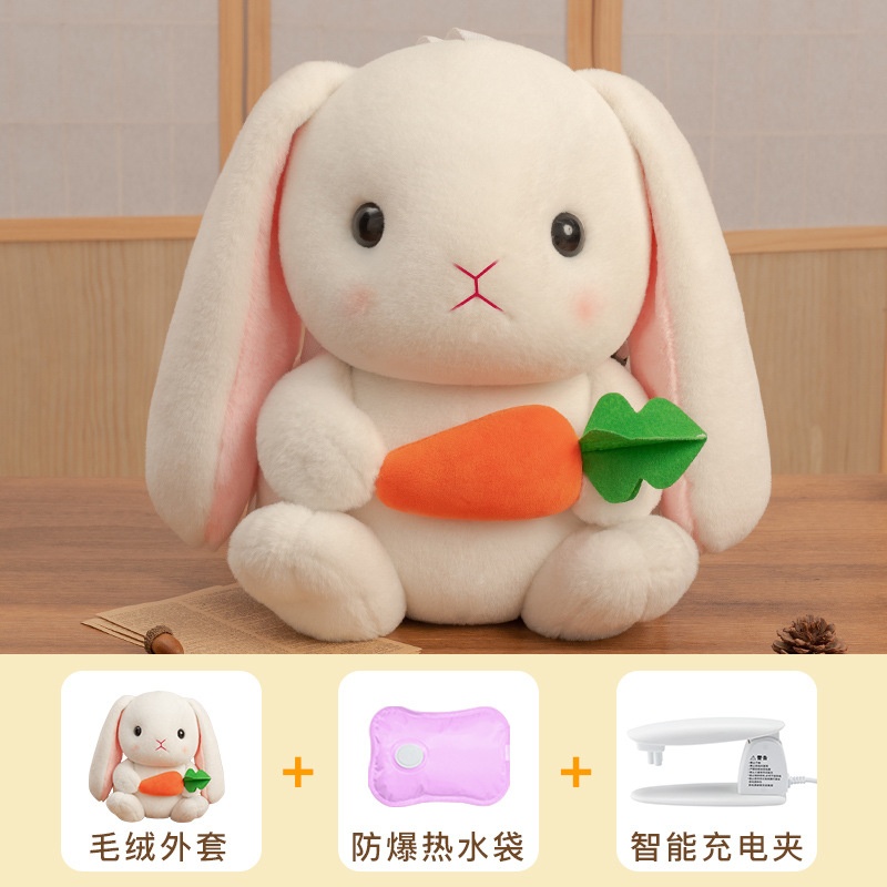 电热水袋充电式防爆卡通毛绒暖水袋注水可爱女生暖手宝