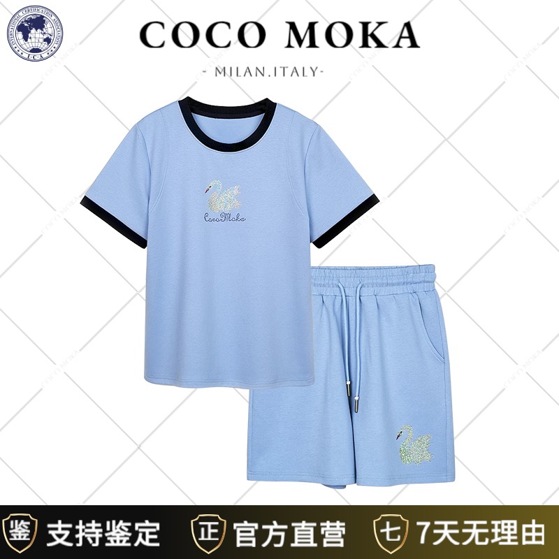 2025夏季新款短袖运动休闲套装女士时尚宽松潮流【TZ5330】
