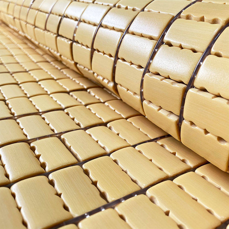 竹凉席2023新款宿舍可折叠1.5m床麻将凉席1.8米2米方块席子竹席