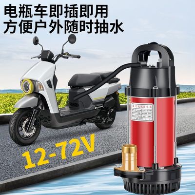 。直流潜水泵48v60v12v24v72v农用灌溉电车专用小型抽水机L
