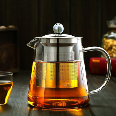 煮茶壶电陶炉商用泡茶器不锈钢过滤加厚煮茶壶明火耐热玻璃茶壶