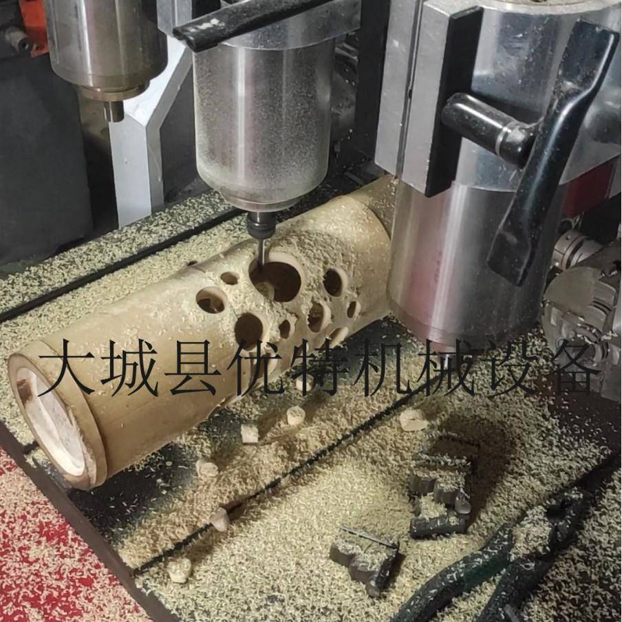 电脑数控竹灯雕刻机圆柱立体笔筒竹子雕刻机