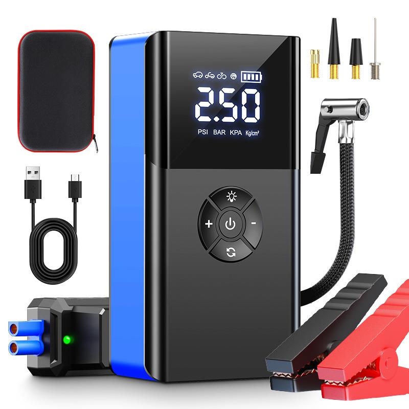 汽车充气泵搭电一体机便携应急启动电源携带LED应急灯车载LED照明