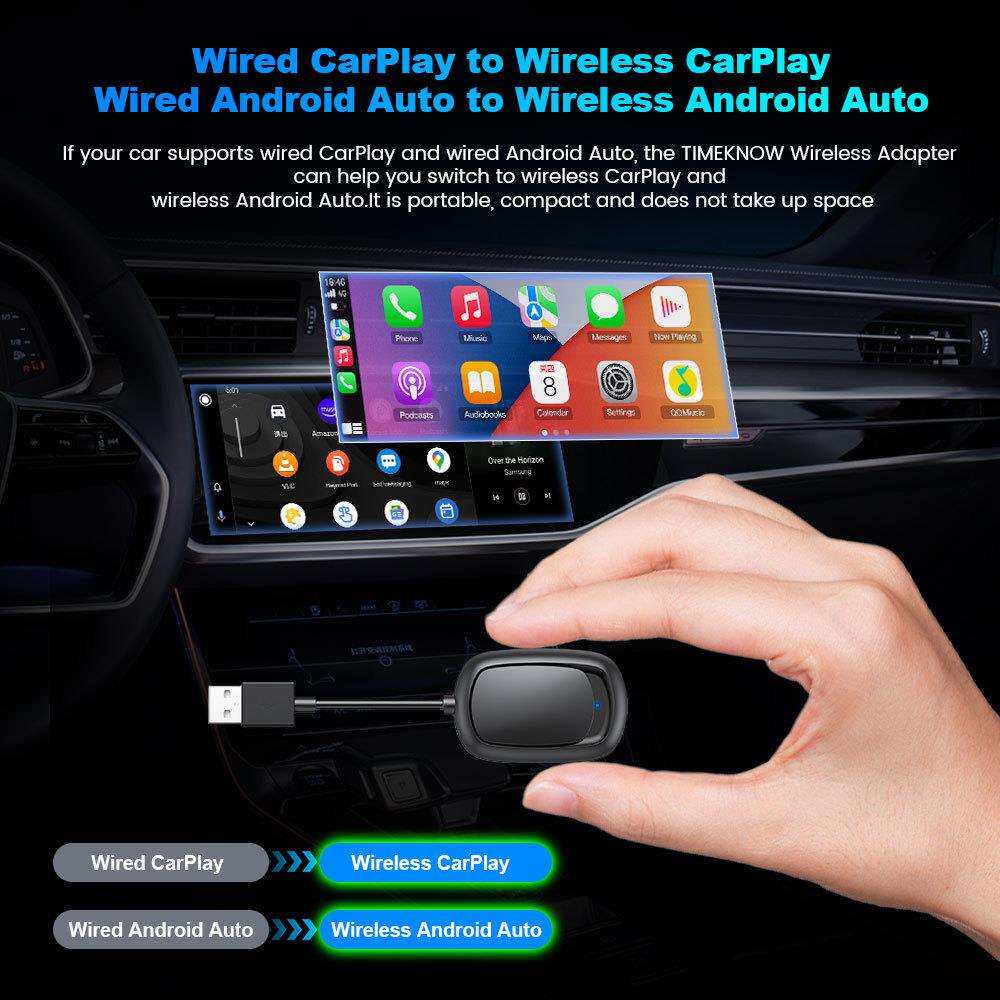 新品二合一无线CarPlay无线Androidauto车载互联盒子