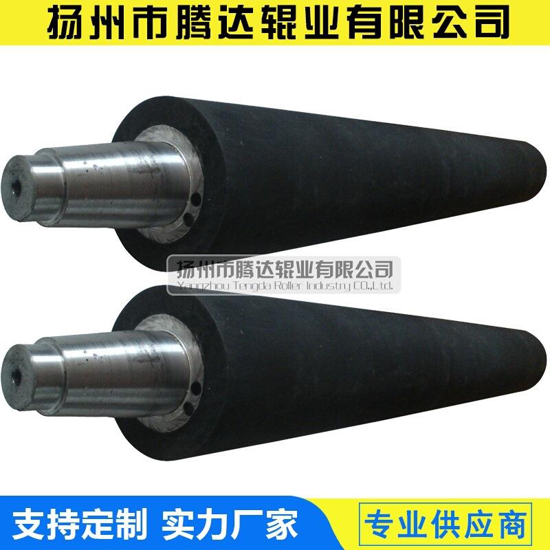海绵辊打印机胶辊开槽胶辊酸洗冷轧辊抗静电橡胶辊轴造纸胶滚轮棍