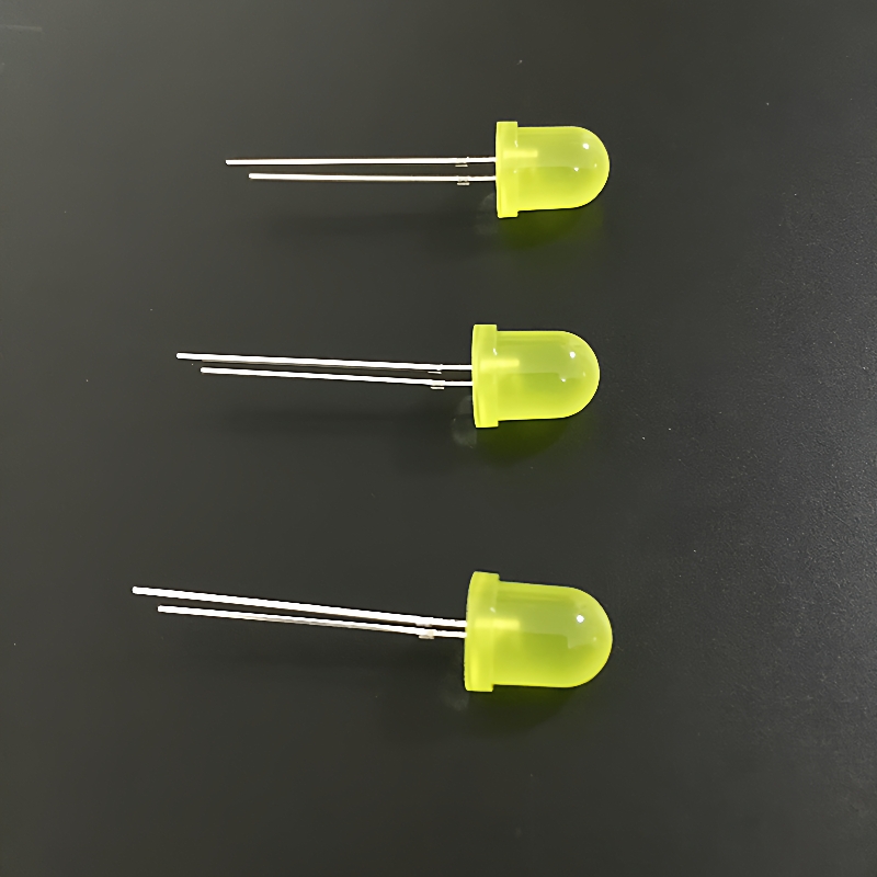 大头8mm红绿蓝黄白光F8直插式LED指示灯圆形直插灯珠发光二极管