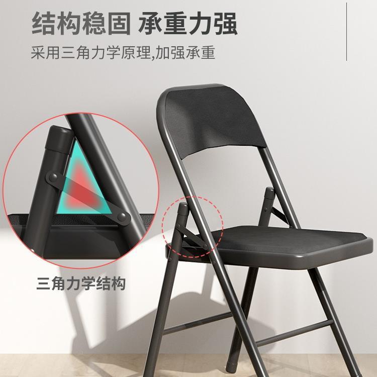 折叠椅子电脑椅靠背椅简约经济家用餐椅塑料宿舍椅子学生户外新款