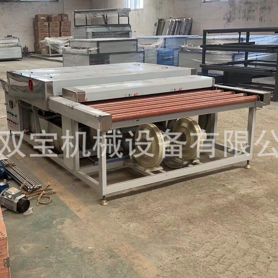 1800卧式玻璃清洗机双风机双水箱双风刀带加热带温控运行稳定精准