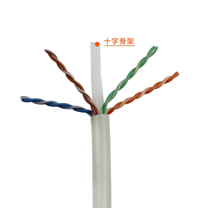 包尔星克整卷网线百米超六类网线贝吉色4对双绞千兆24AWG100米