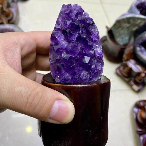 实体天然乌拉圭紫水晶簇摆件紫晶簇紫晶洞原石风水摆件矿物