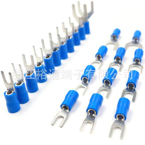 2-3/4/5/6/8叉形预绝缘冷压端子Y型端子线耳16-14AWG