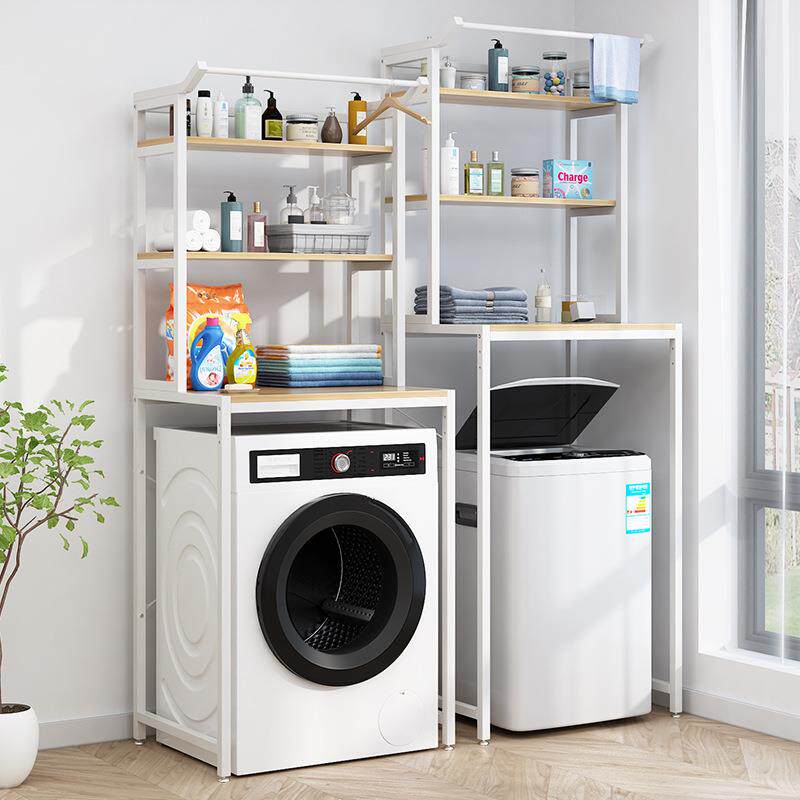 洗衣机置物架滚筒翻盖上开阳台架子创意空间收纳台波轮上方储物架
