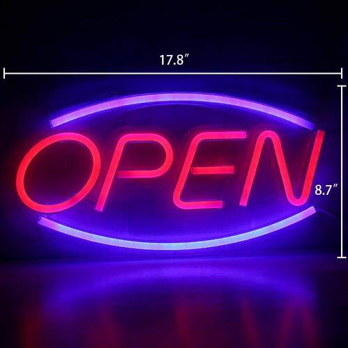 供应open灯牌led透明背板霓虹造型营业标牌装饰灯