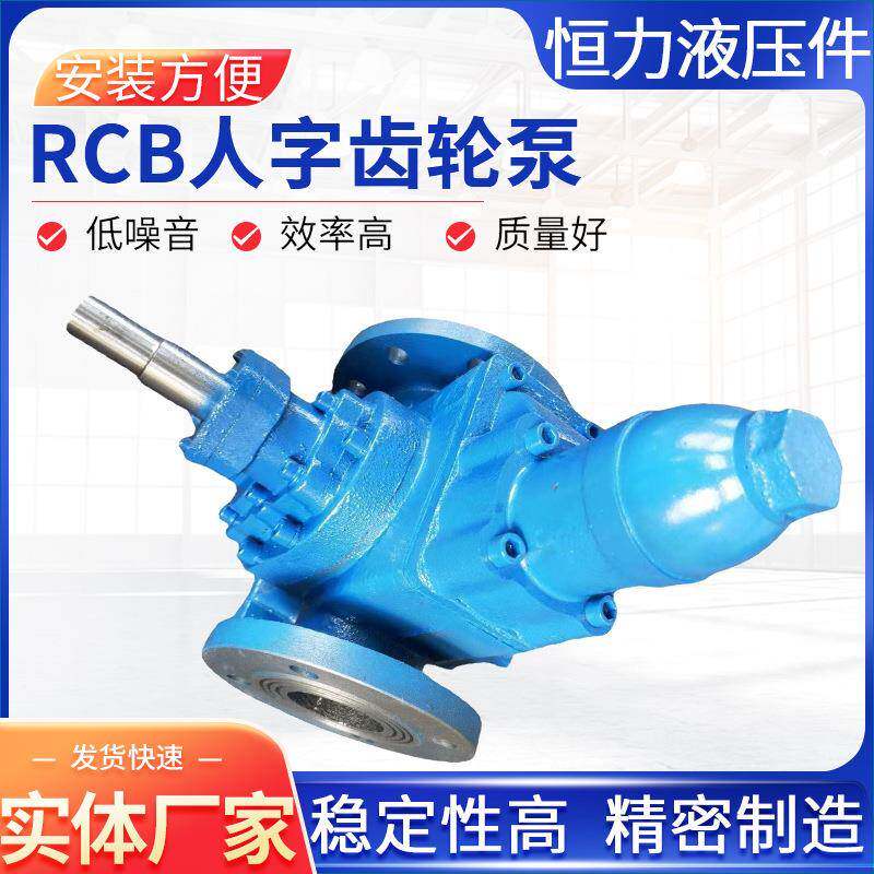 液压齿轮油泵输油泵齿轮泵电机组装置RCB人字齿轮泵