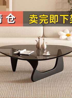 网红轻奢风简约现代极简桌子爆款手工茶几客厅北欧意式风情高级