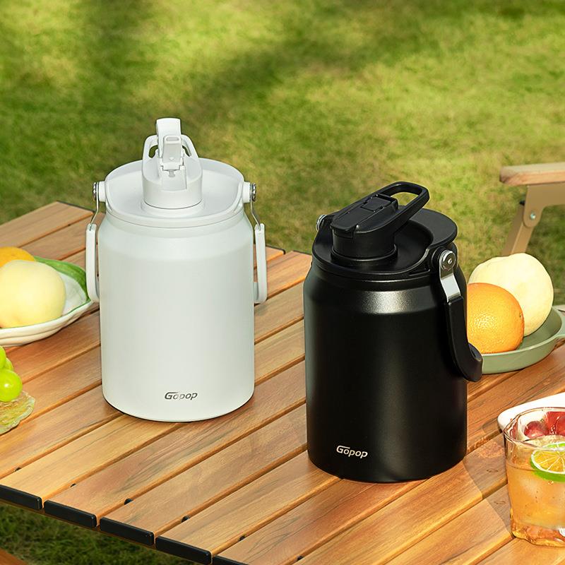 酷饮户外保温壶大容量墩墩桶旅行壶316不锈钢烧水壶家用小钢炮茶