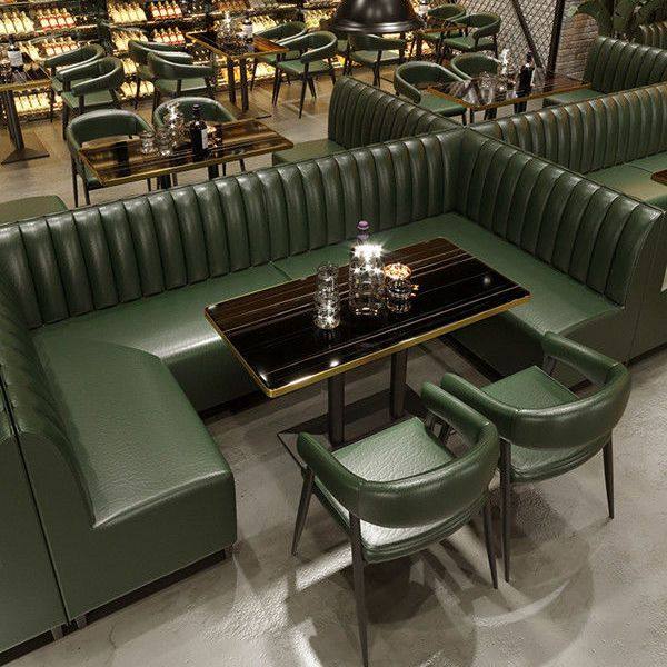 定制酒吧卡座沙发奶茶咖啡厅烧烤店餐厅茶楼卡座音乐清吧桌椅组合