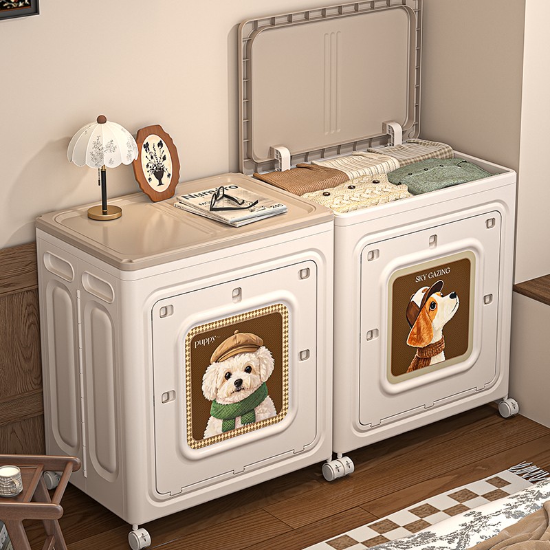 衣服收纳箱家用超大容量可折叠翻盖整理箱换季被子衣物储物收纳柜