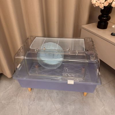 蓝色仓鼠透明亚克力60基础笼子空间金丝超大别墅造景用品豪华专用