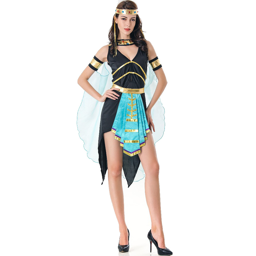 Role-play sexy Greek goddess costume Halloween Cleopatra cos