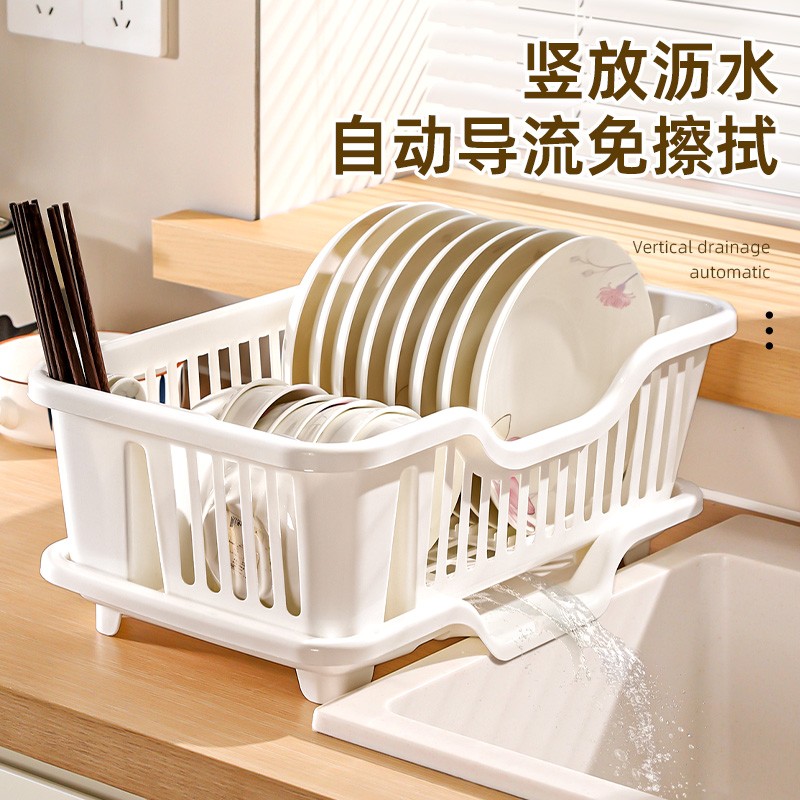 【文丽】碗碟沥水架加厚收纳碗柜多功能家用碗架厨房大号碗筷置物