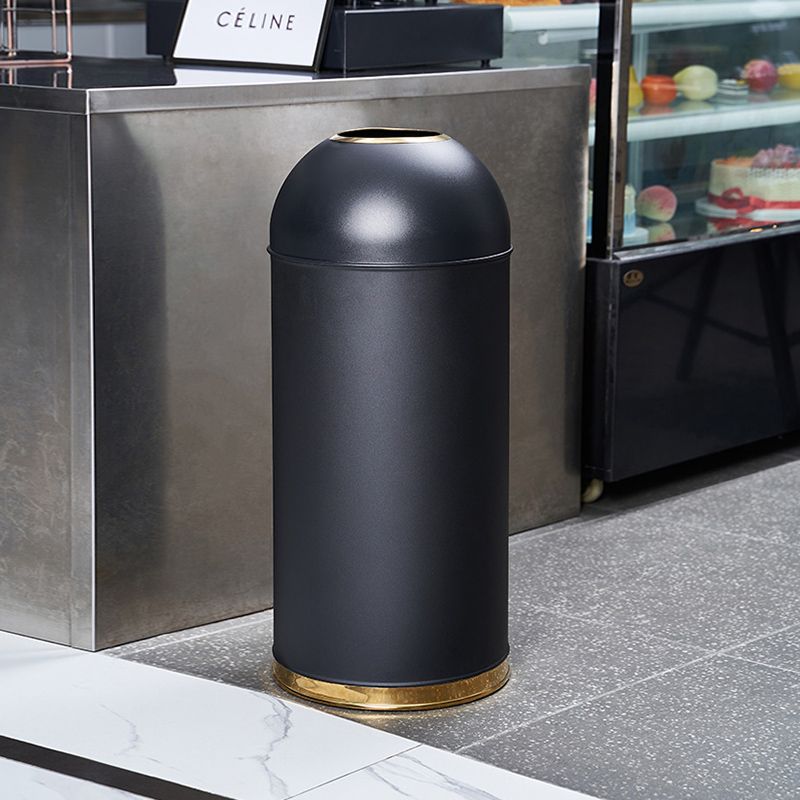 圆形不锈钢奶茶咖啡零食酒店网红商用果皮箱大号商场子弹头垃圾桶
