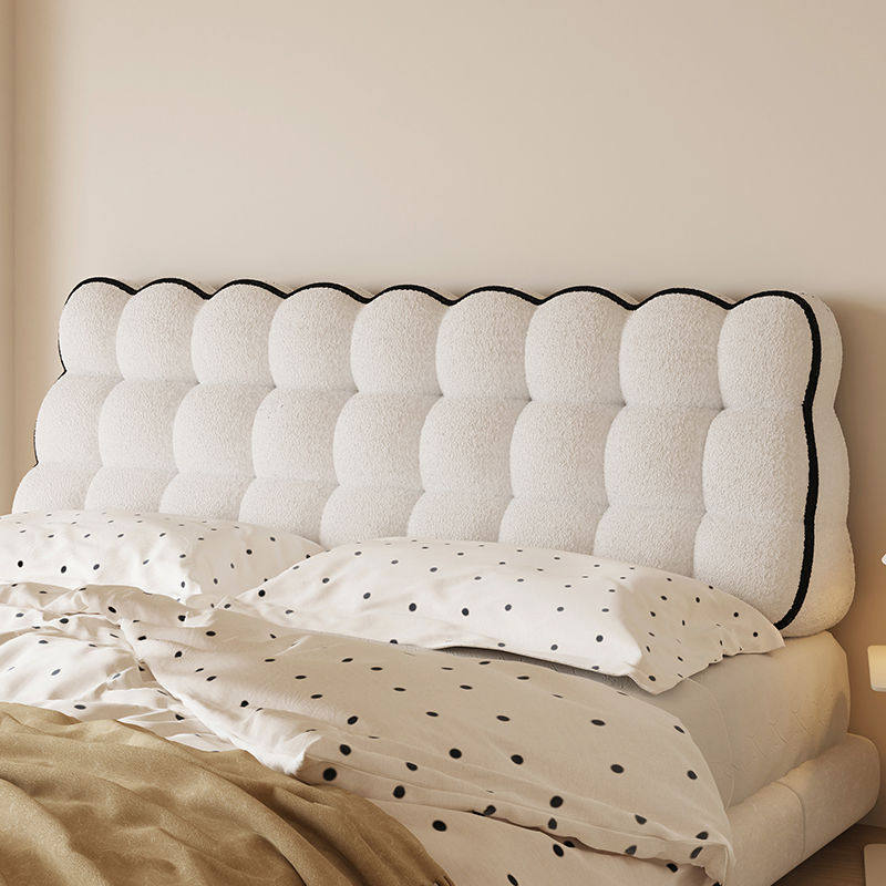 床头软包背靠床头卧室靠枕新款加厚靠背拼色靠垫小雪球床上榻榻米,居家布艺,床头靠垫,淘宝优惠券,粉丝福利购,淘宝优惠卷