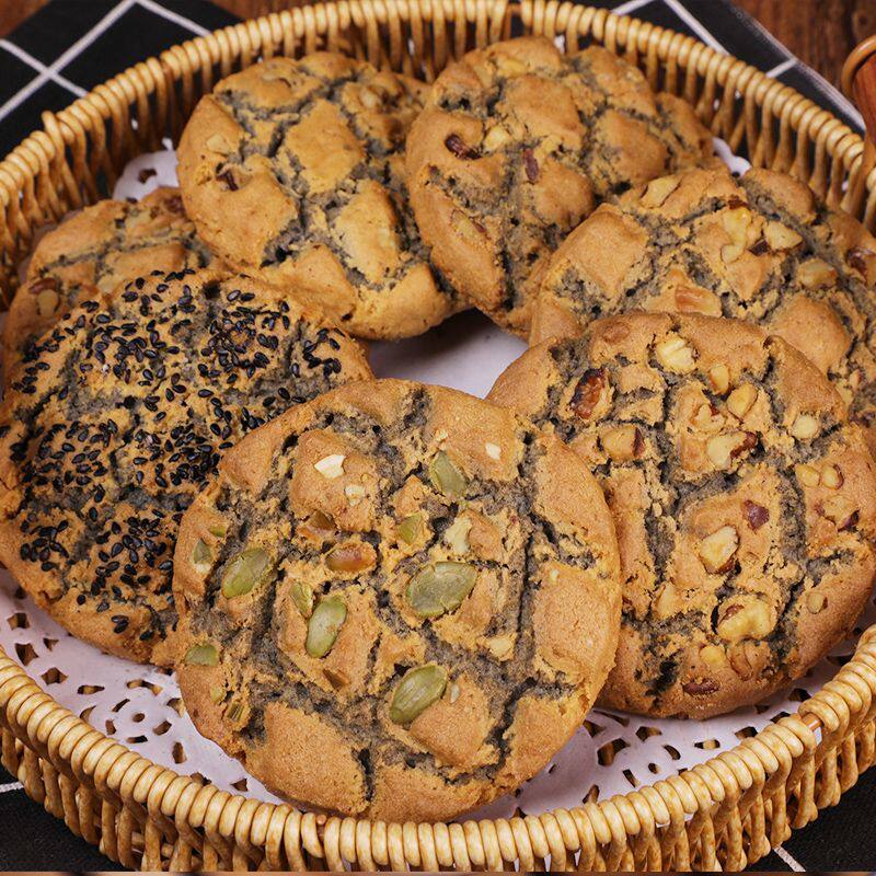 老式经典桃酥铁棍山药核桃夹心整箱糕点饼干早餐南瓜子饼干小零食