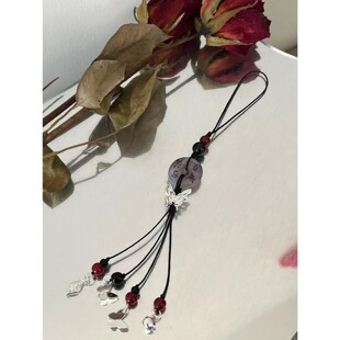 高级感手机小挂件天官赐福百无禁忌银碟链书包古风配花城国风