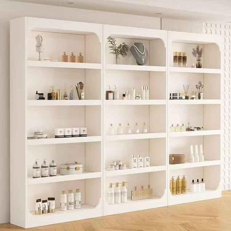 化妆品收纳化妆品展示柜货架轻奢展示架美甲美容院置物架甲柜子多