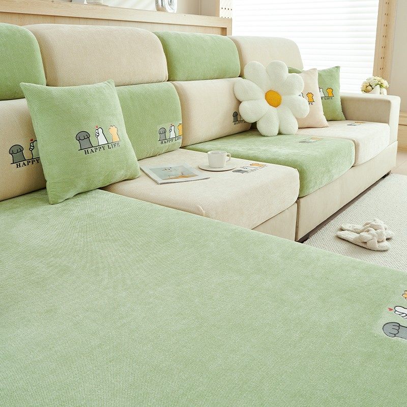 萌宠雪尼尔四季通用沙发套罩防猫弹力通用型全盖防滑罩笠,居家布艺,沙发套,淘宝优惠券,粉丝福利购,淘宝优惠卷