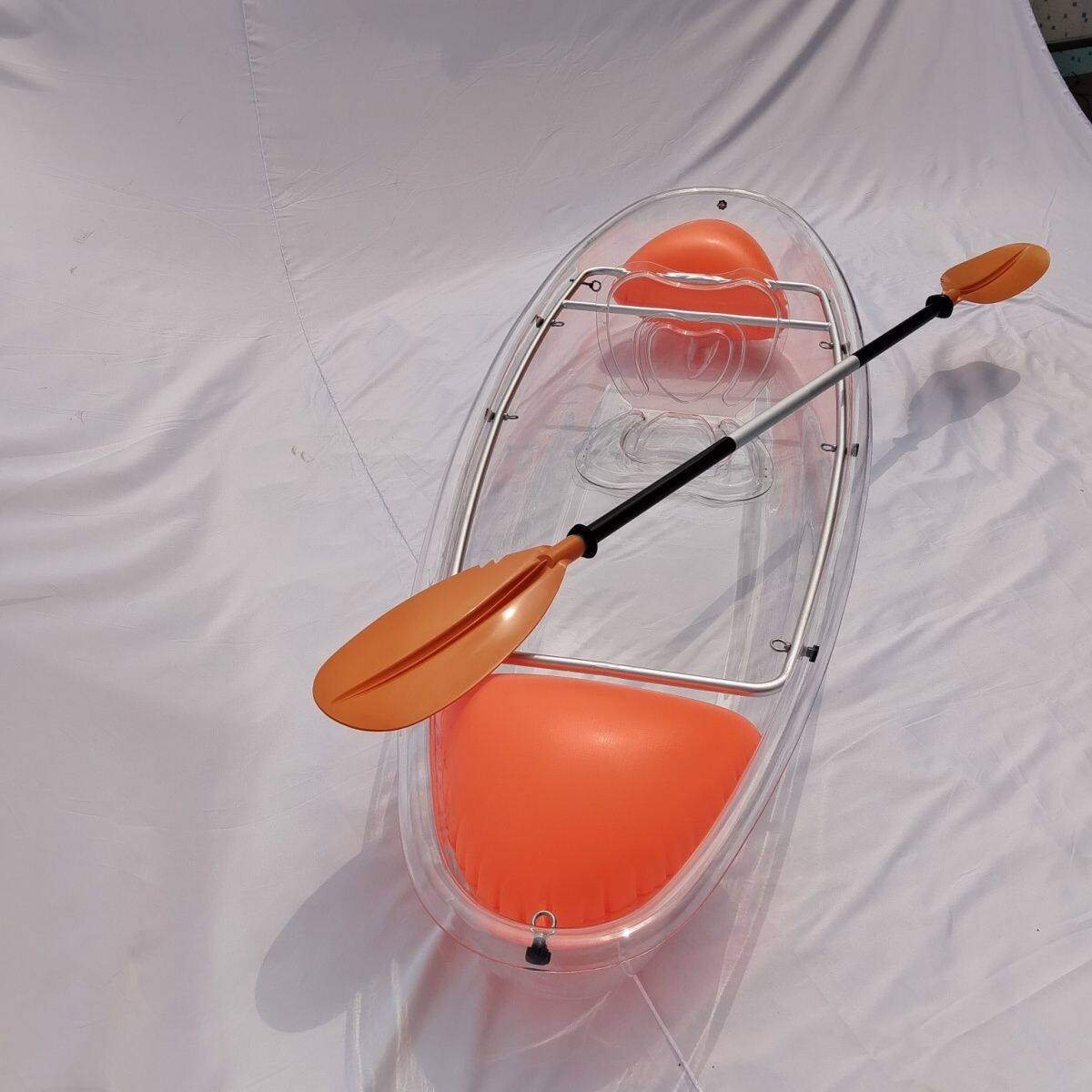 PC透明船皮划艇公园婚纱摄影水晶玻璃船阳光板耐力板塑料胶船