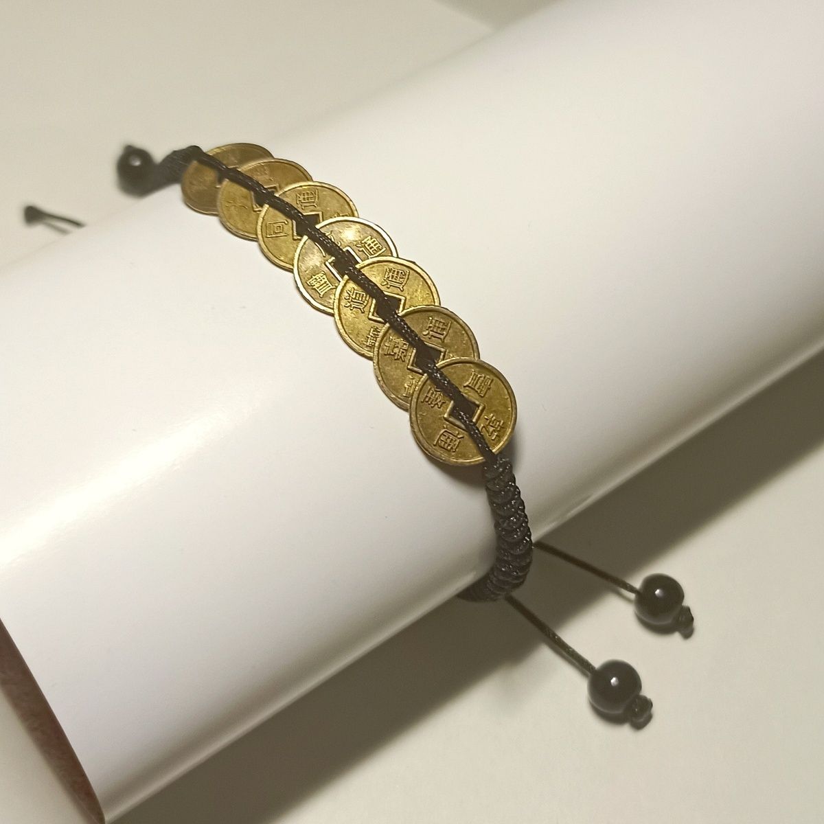 盘缠铜钱手链盗墓笔记阿宁同款当十铜钱手链编绳款日常款 七枚铜